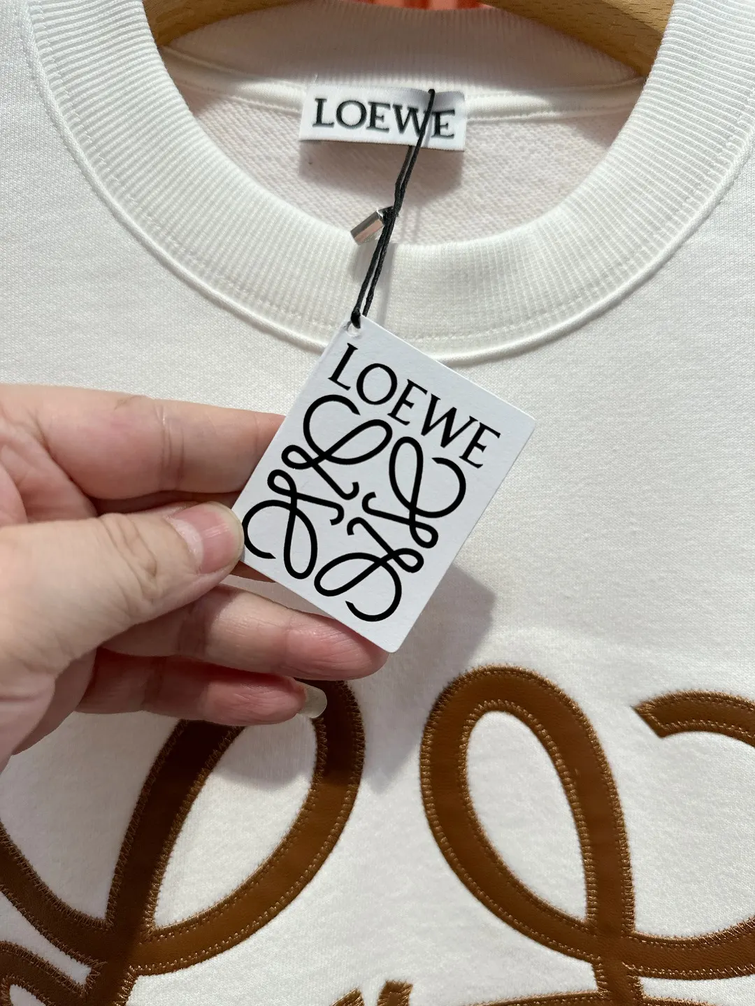 Anagram Embroidered Cotton Sweatshirt D19519698 — view 12