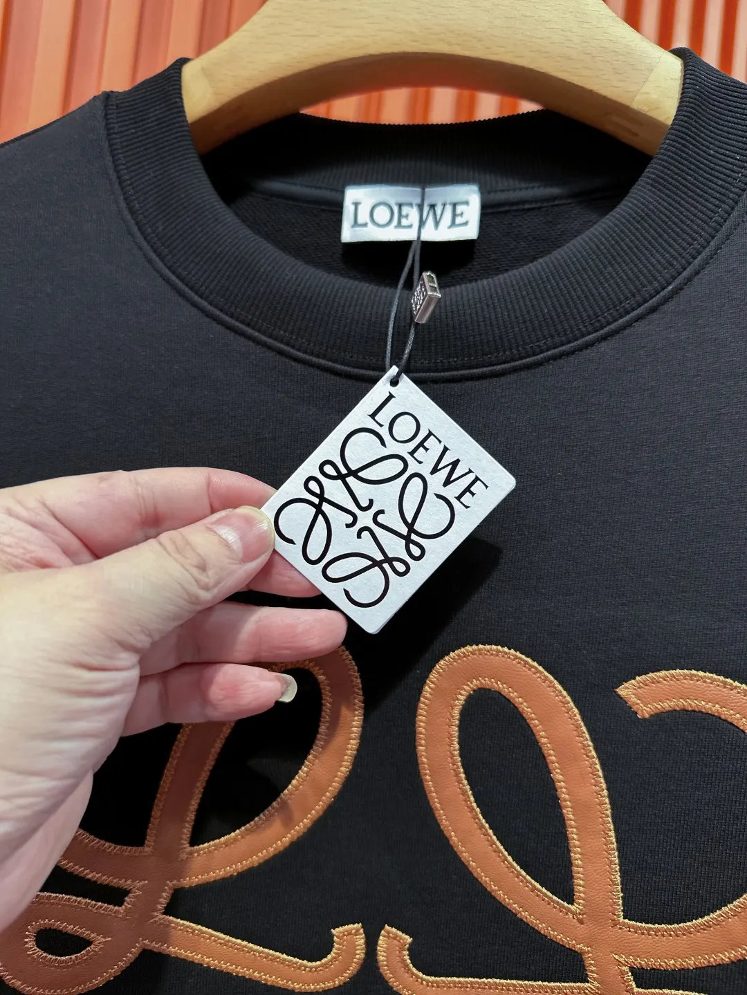 Anagram Embroidered Cotton Sweatshirt D19519697 — view 11