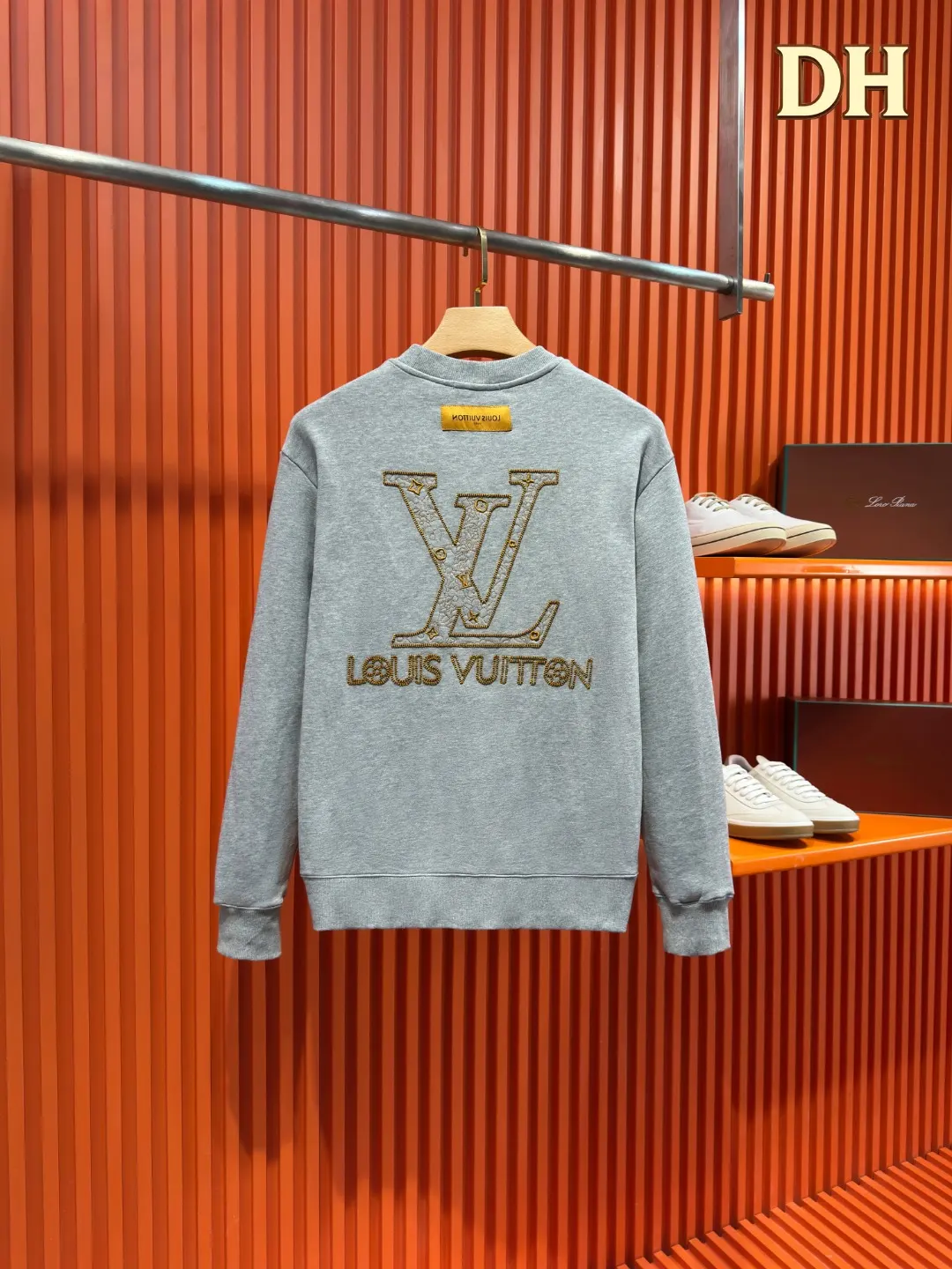 Embroidered Logo Cotton-Jersey Sweatshirt D19519706 — view 2