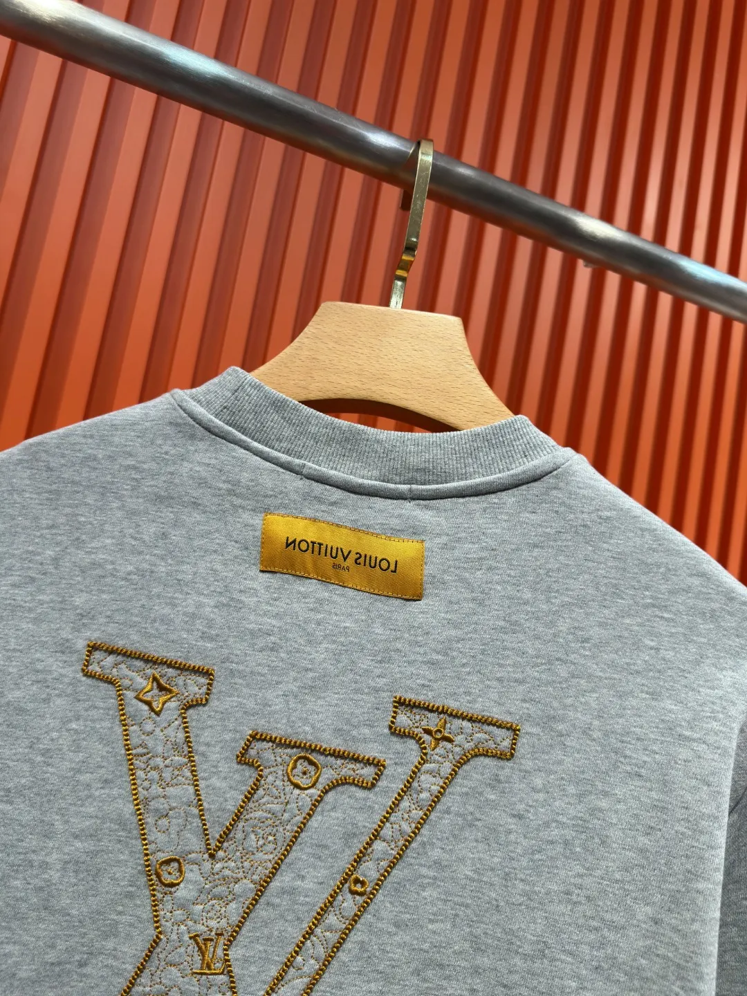 Embroidered Logo Cotton-Jersey Sweatshirt D19519706 — view 9