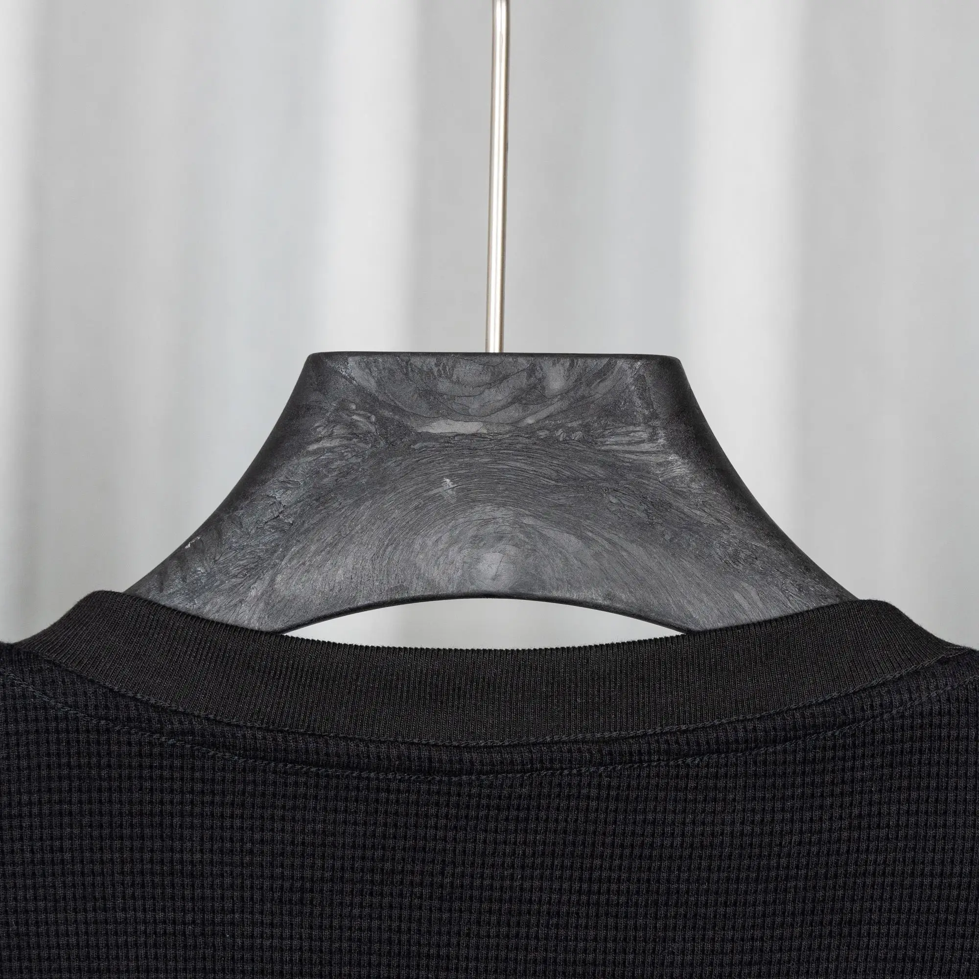 Chrome Hearts Waffle-Knit Henley Long-Sleeve Top D20019747 — view 10