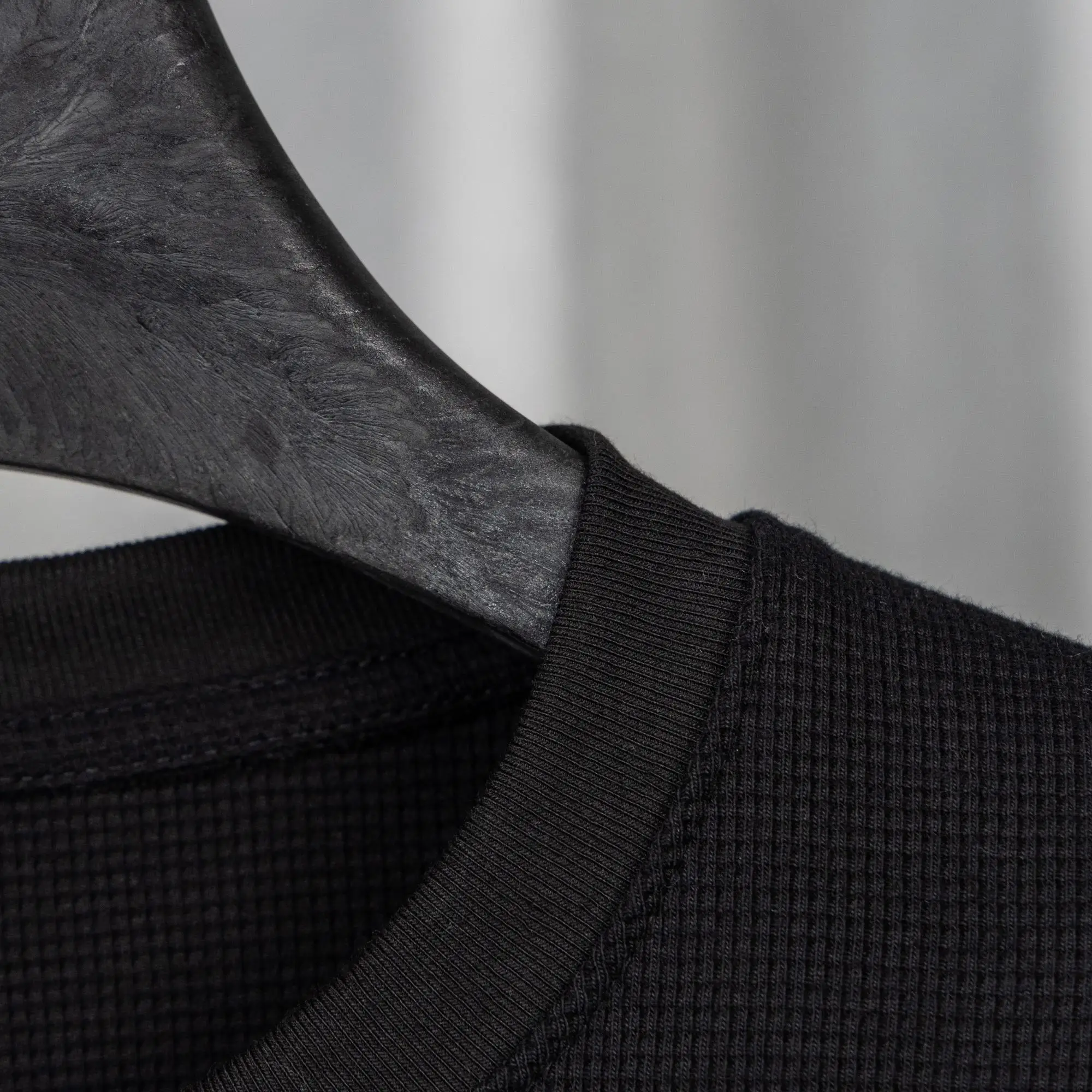Chrome Hearts Waffle-Knit Henley Long-Sleeve Top D20019751 — view 7