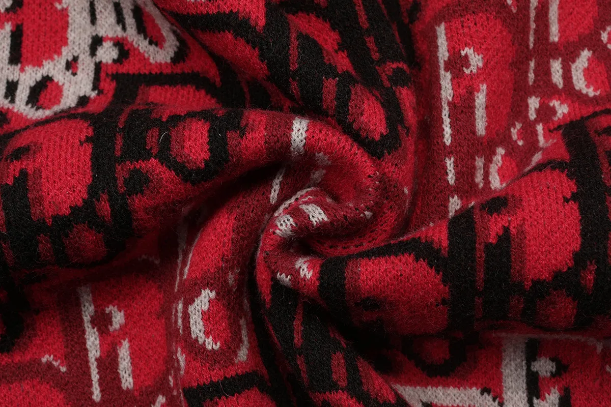 Oblique Jacquard Crew-Neck Knit Sweater D20019798 — view 6
