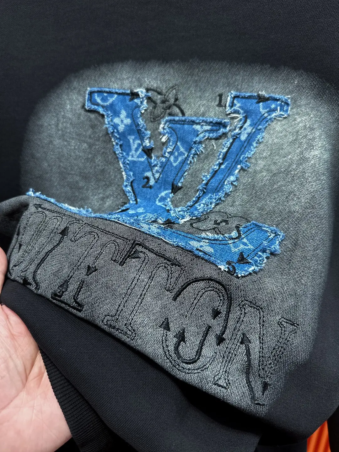 Logo Patch Embroidered Cotton Sweatshirt D20519707 — view 8