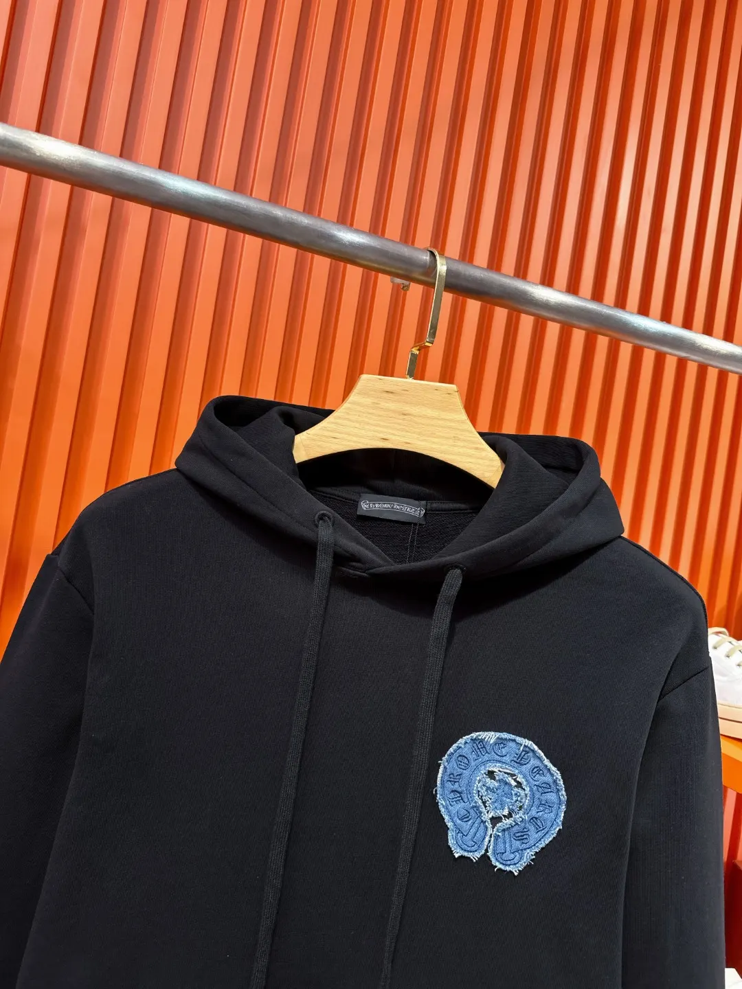 Chrome Hearts Denim Patch Embroidered Hoodie D21519690 — view 4