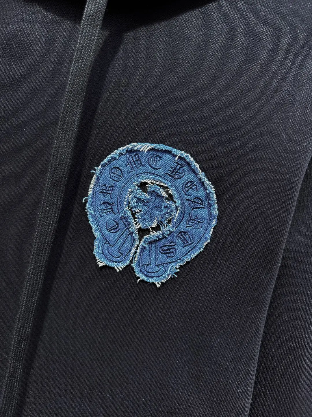 Chrome Hearts Denim Patch Embroidered Hoodie D21519690 — view 5