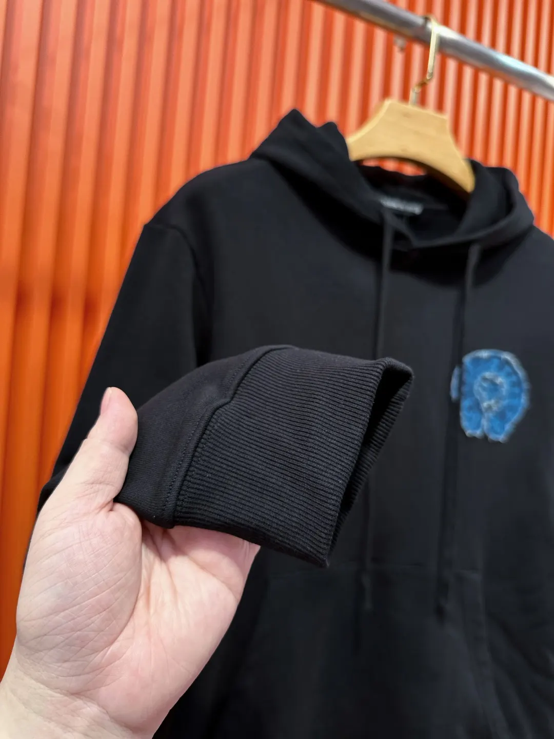 Chrome Hearts Denim Patch Embroidered Hoodie D21519690 — view 6