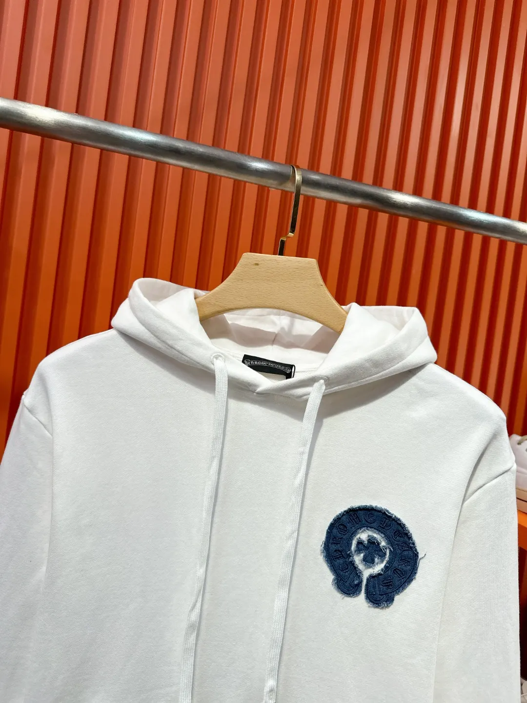 Denim Patch Horseshoe Logo Hoodie D21519689 — view 5