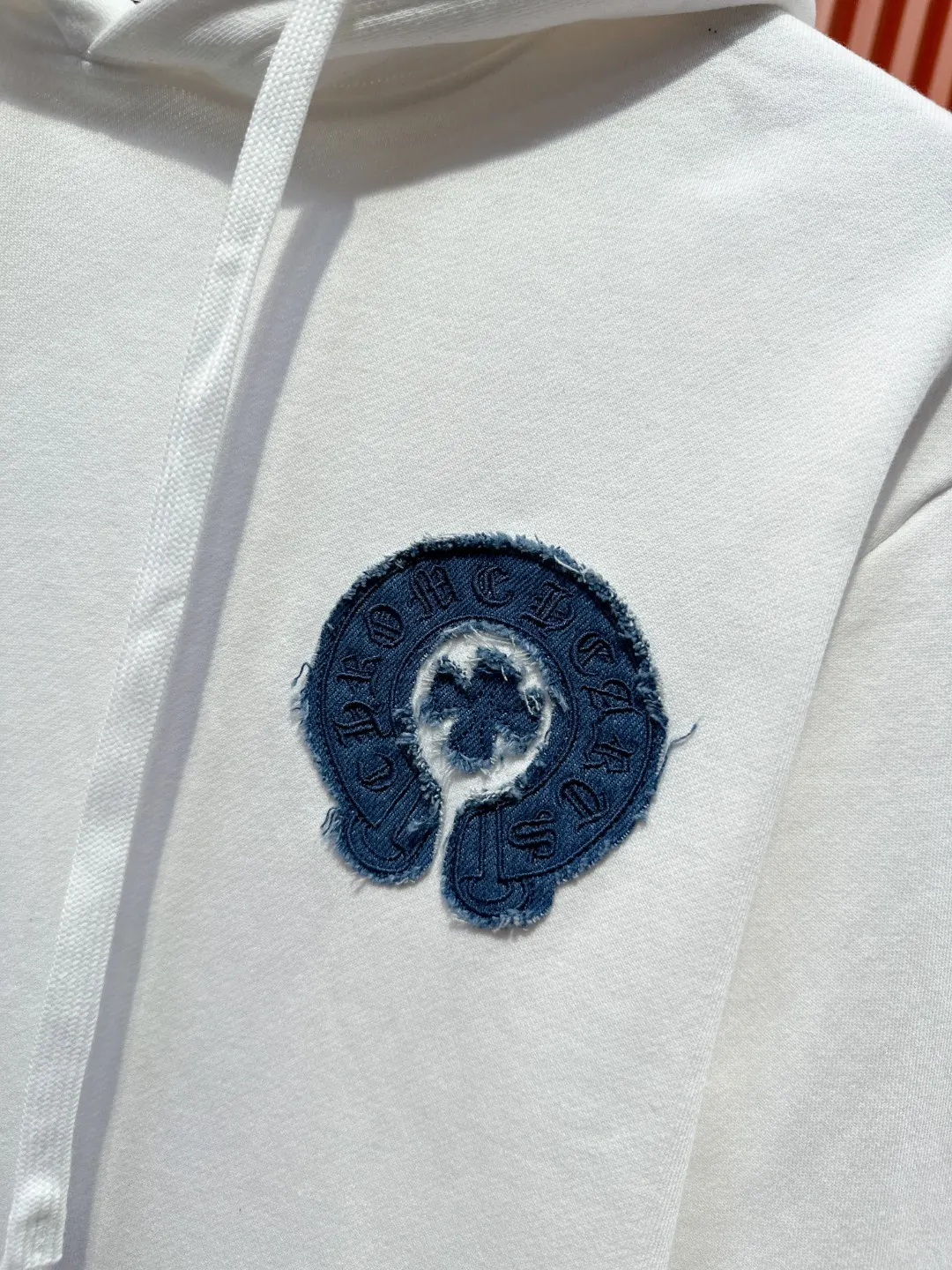 Denim Patch Horseshoe Logo Hoodie D21519689 — view 6