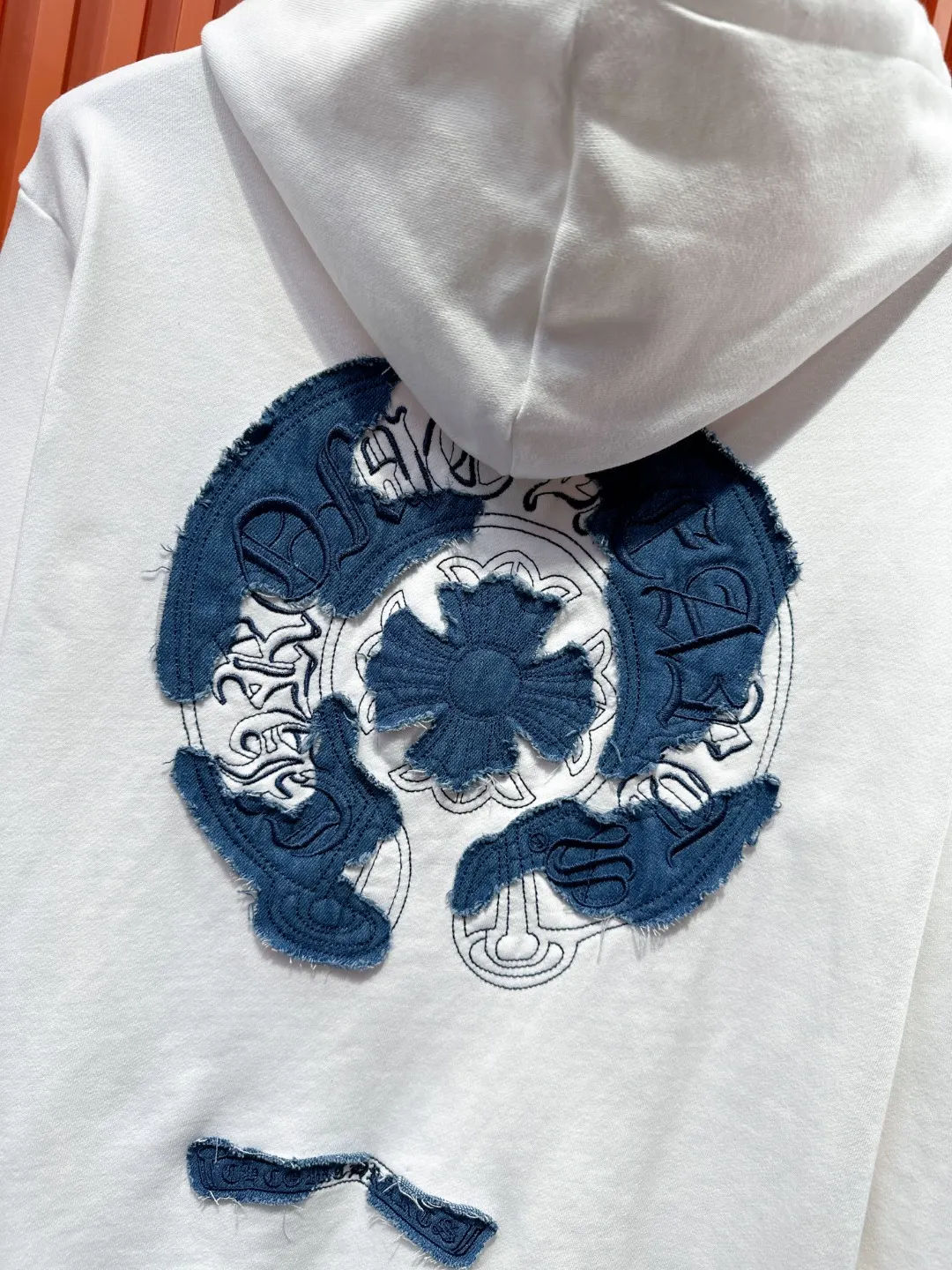 Denim Patch Horseshoe Logo Hoodie D21519689 — view 9