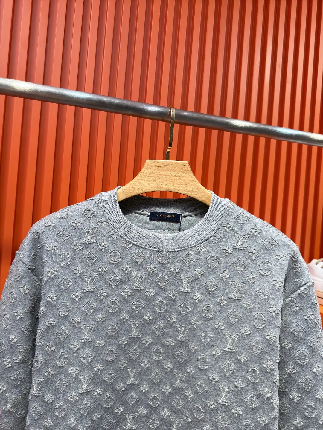 Monogram Jacquard Devoré Crew-Neck Sweatshirt D21519701 — view 4