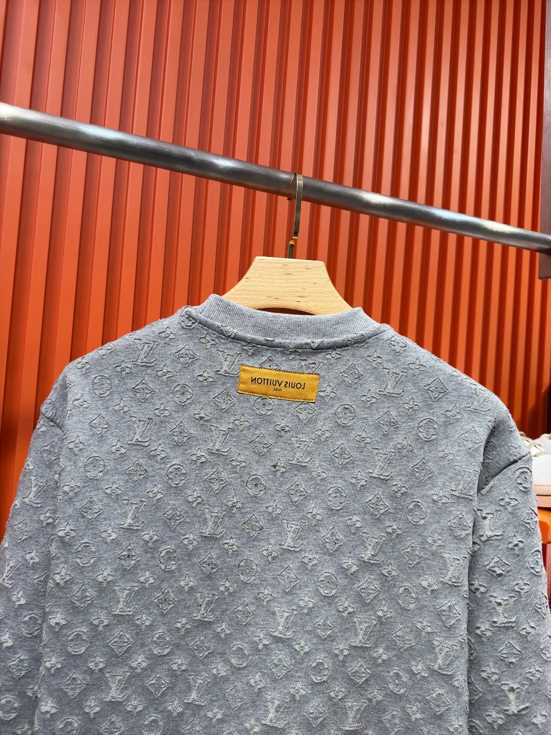 Monogram Jacquard Devoré Crew-Neck Sweatshirt D21519701 — view 8