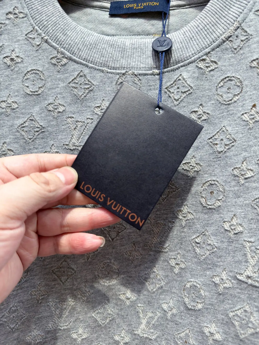 Monogram Jacquard Devoré Crew-Neck Sweatshirt D21519701 — view 9