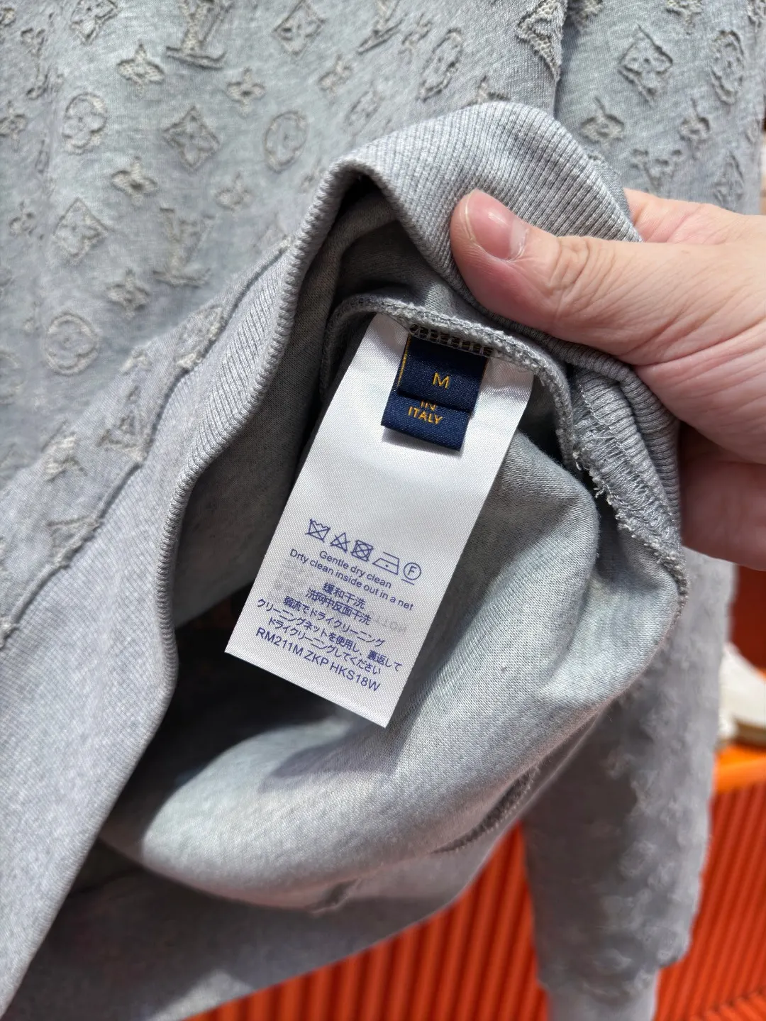 Monogram Jacquard Devoré Crew-Neck Sweatshirt D21519701 — view 10