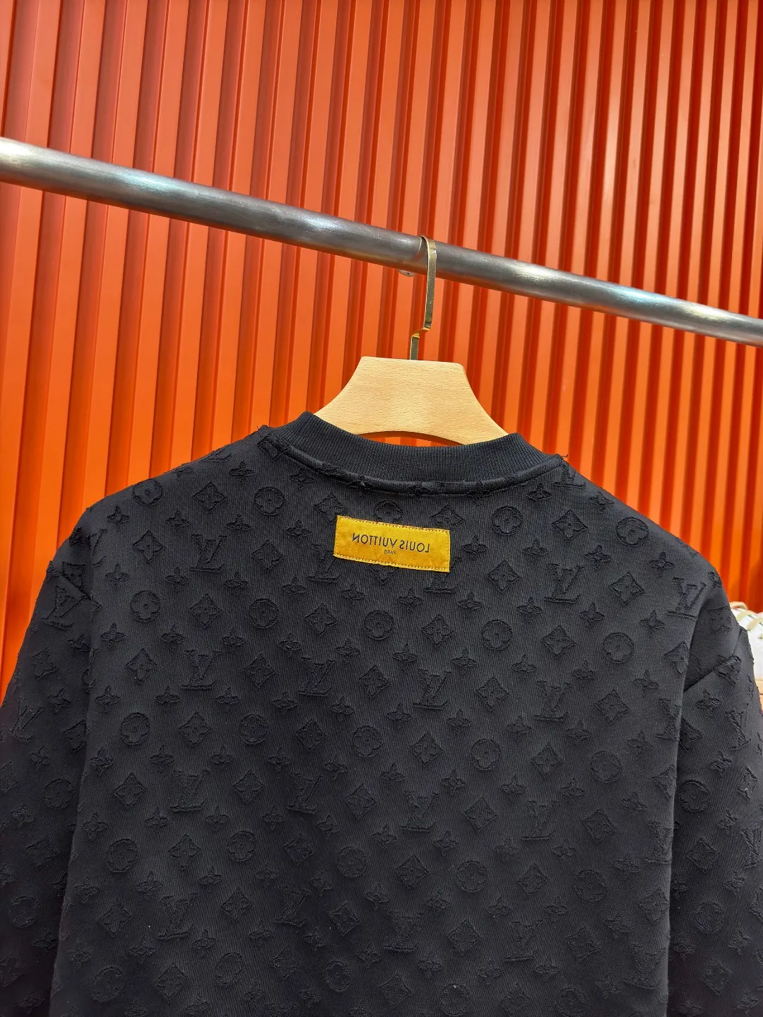 Monogram Jacquard Burnout Crew-Neck Sweatshirt D21519702 — view 8