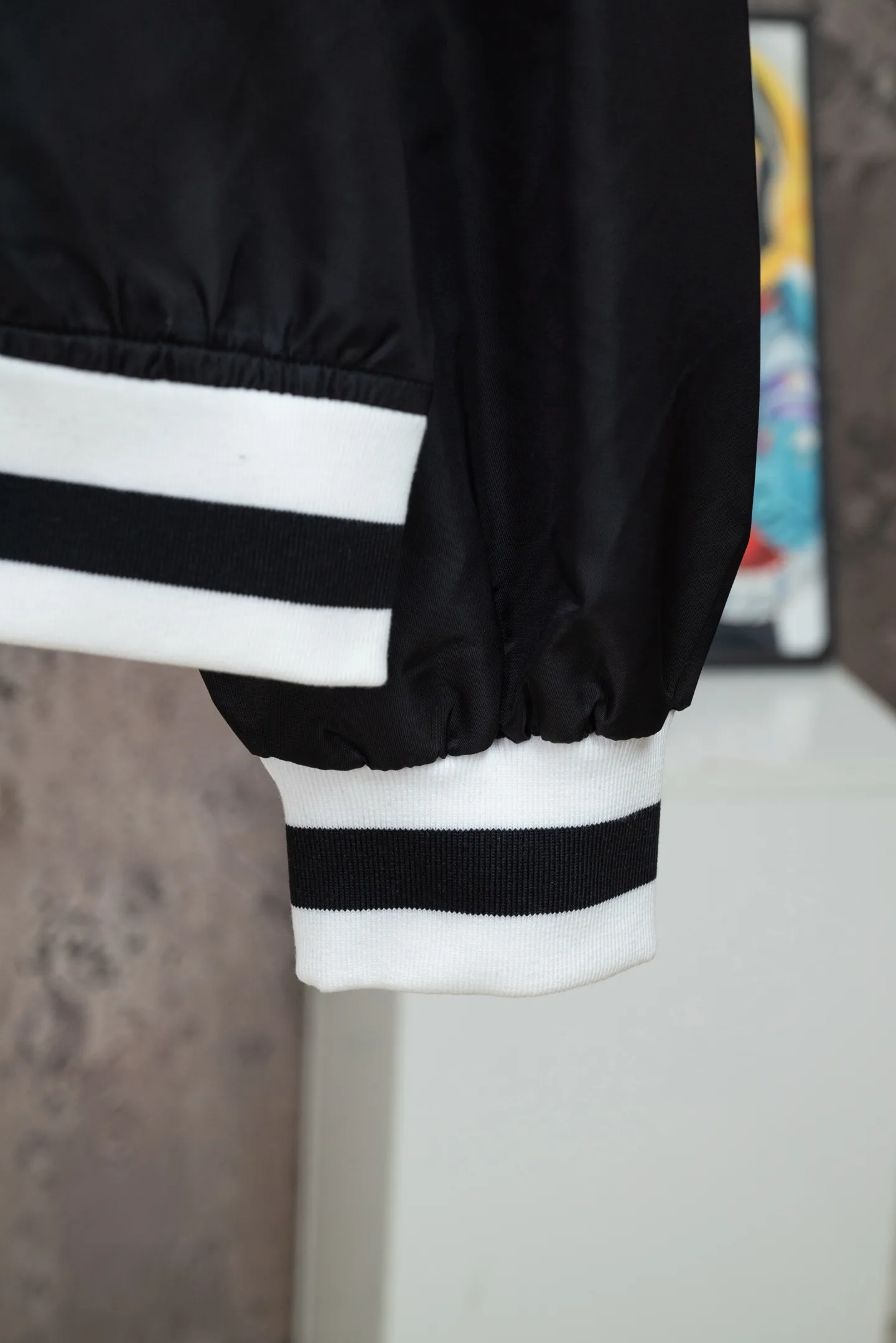 Embroidered Nylon Bomber Flight Jacket D22019792 — view 6