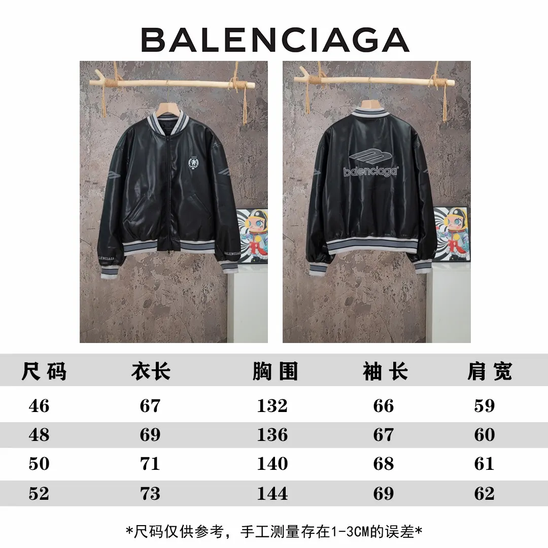 Embroidered Faux Leather Bomber Jacket D24019793 — view 10