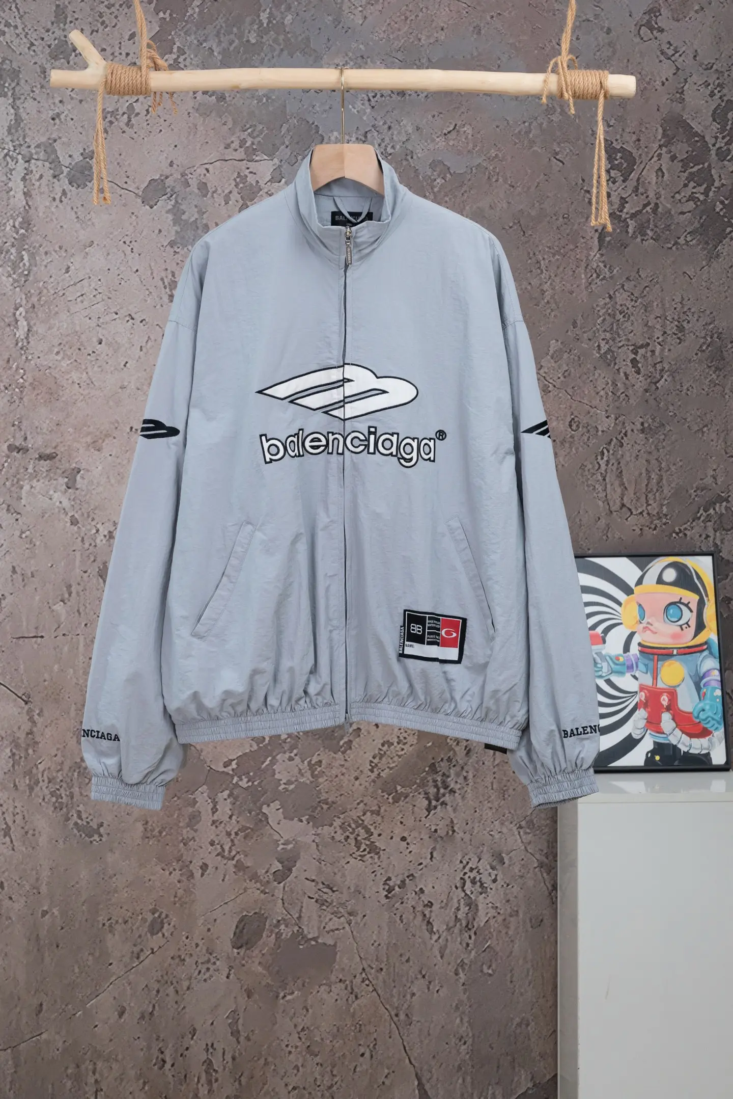 Logo-Embroidered Waterproof Track Jacket D24019787