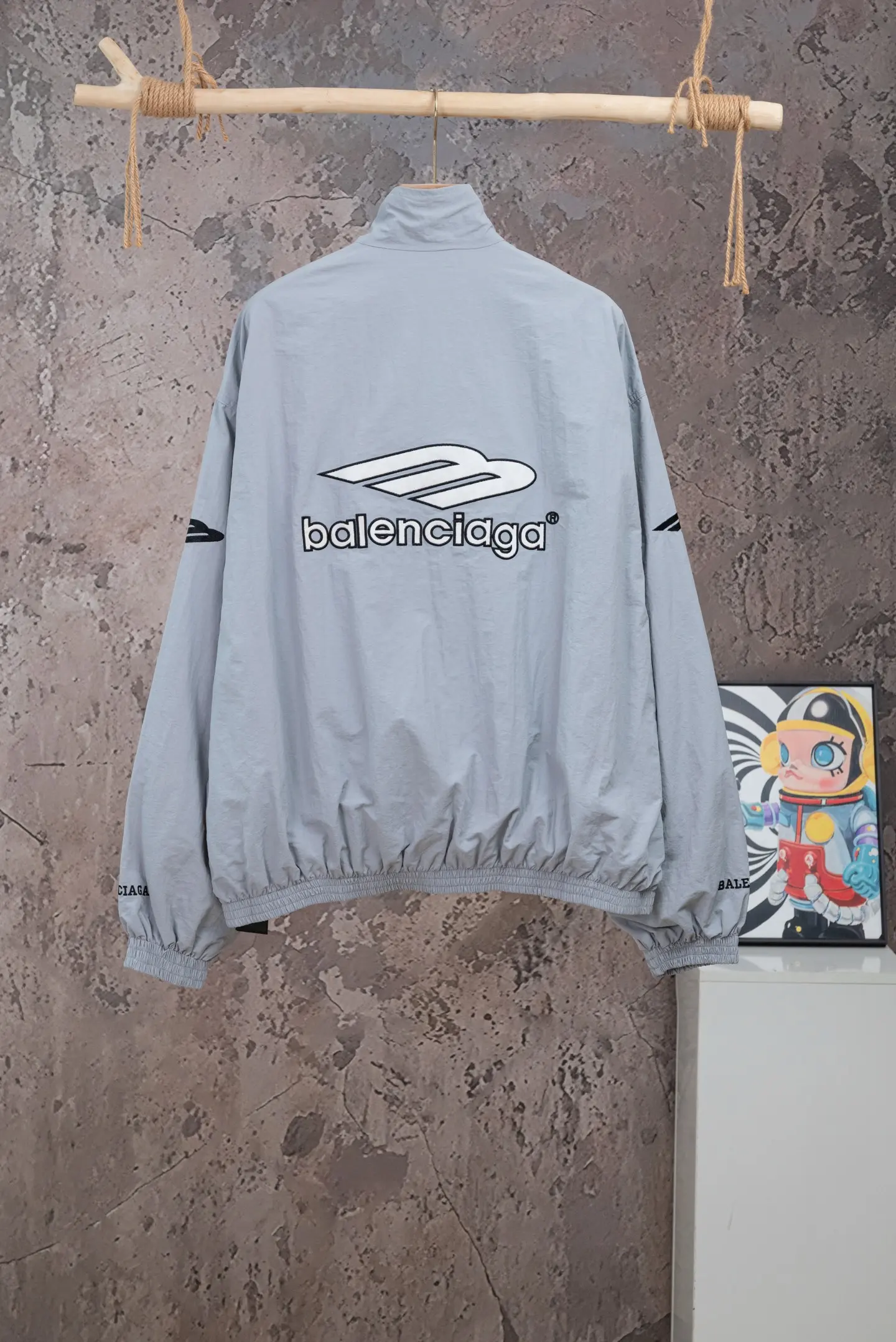 Logo-Embroidered Waterproof Track Jacket D24019787 — view 2