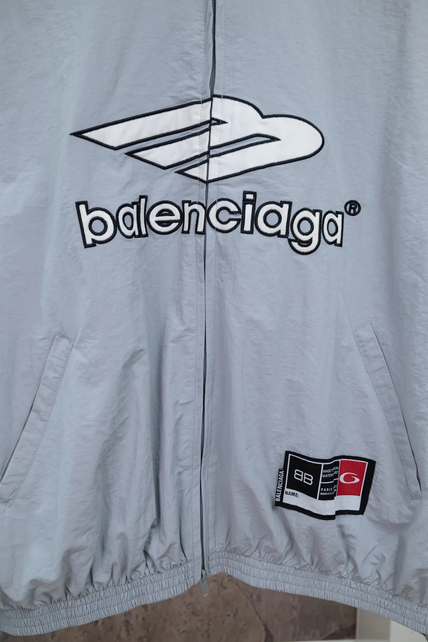 Logo-Embroidered Waterproof Track Jacket D24019787 — view 5
