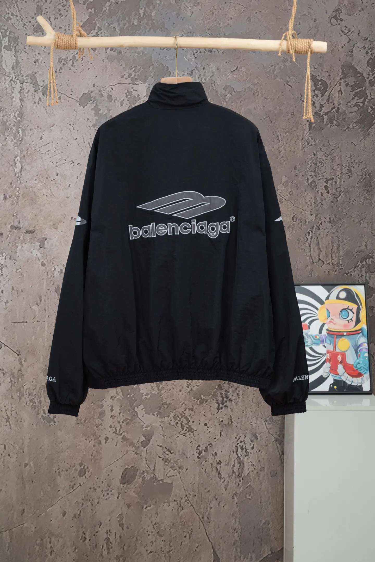 Logo-Embroidered Waterproof Track Jacket D24019783 — view 2