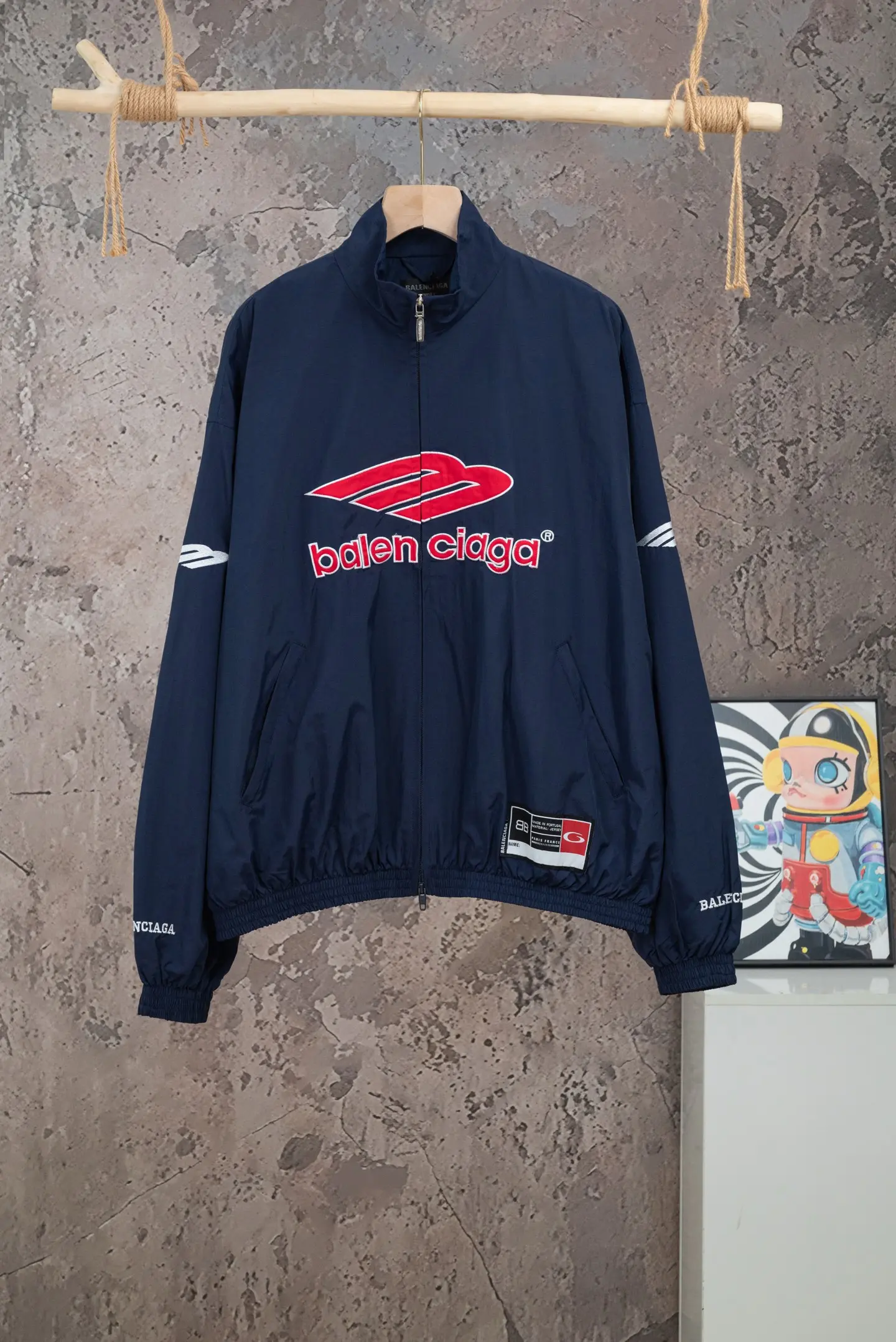 Embroidered Logo Waterproof Track Jacket D24019785