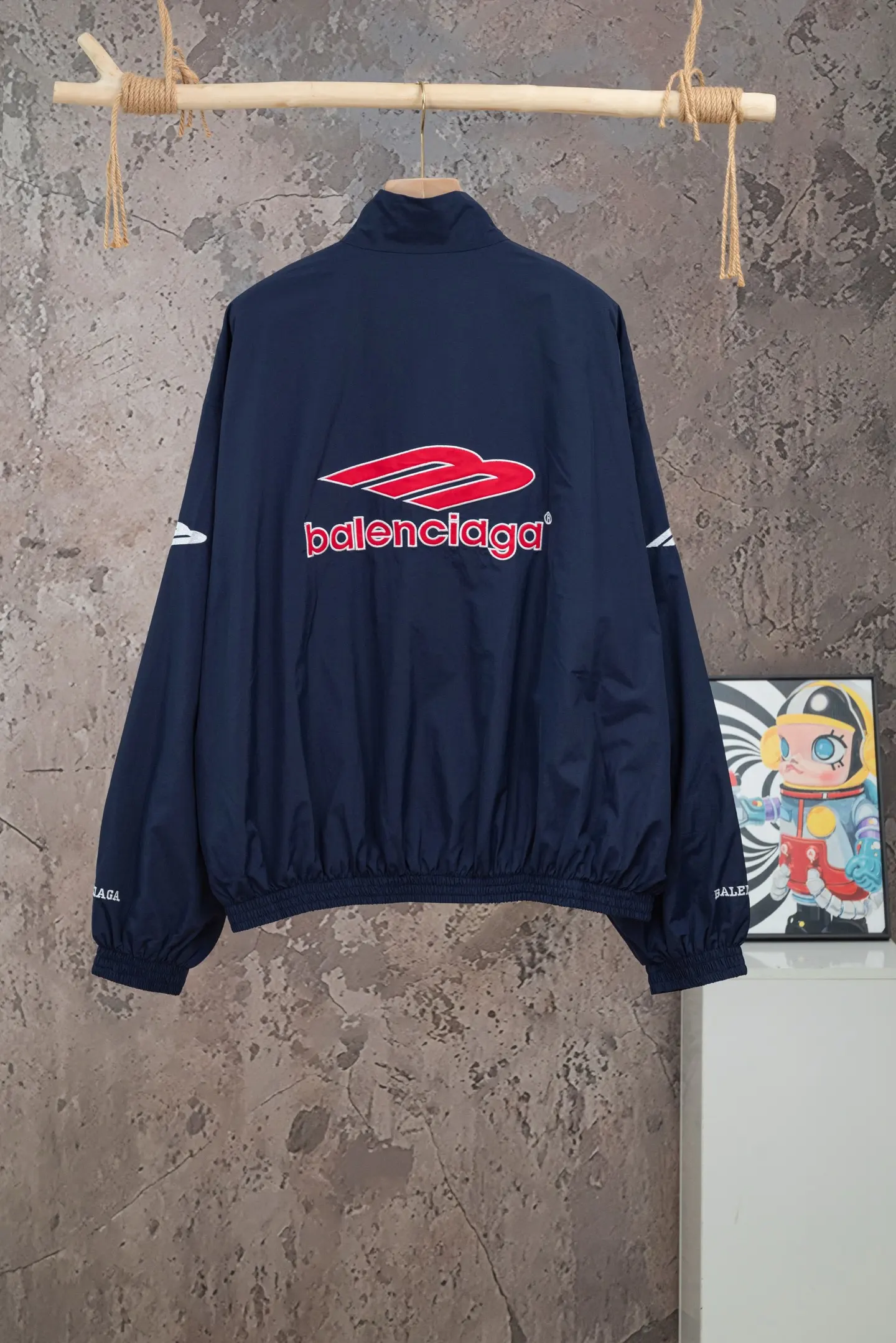 Embroidered Logo Waterproof Track Jacket D24019785 — view 2