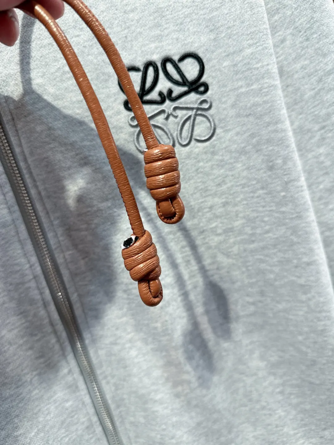 Anagram Logo Embroidered Zip-Up Hoodie D24519715 — view 7