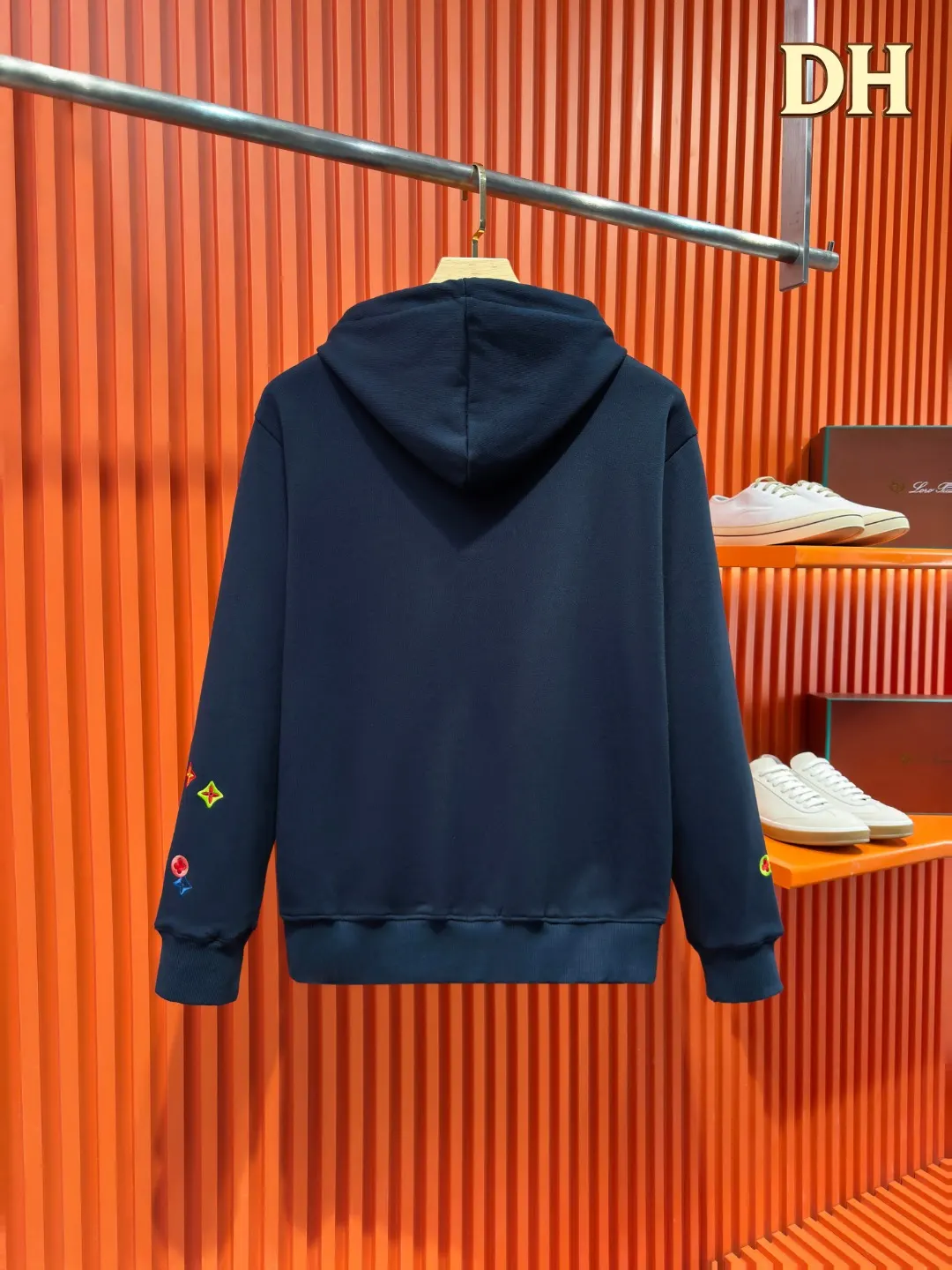 Embroidered Monogram Zip-Up Hoodie D24519723 — view 2