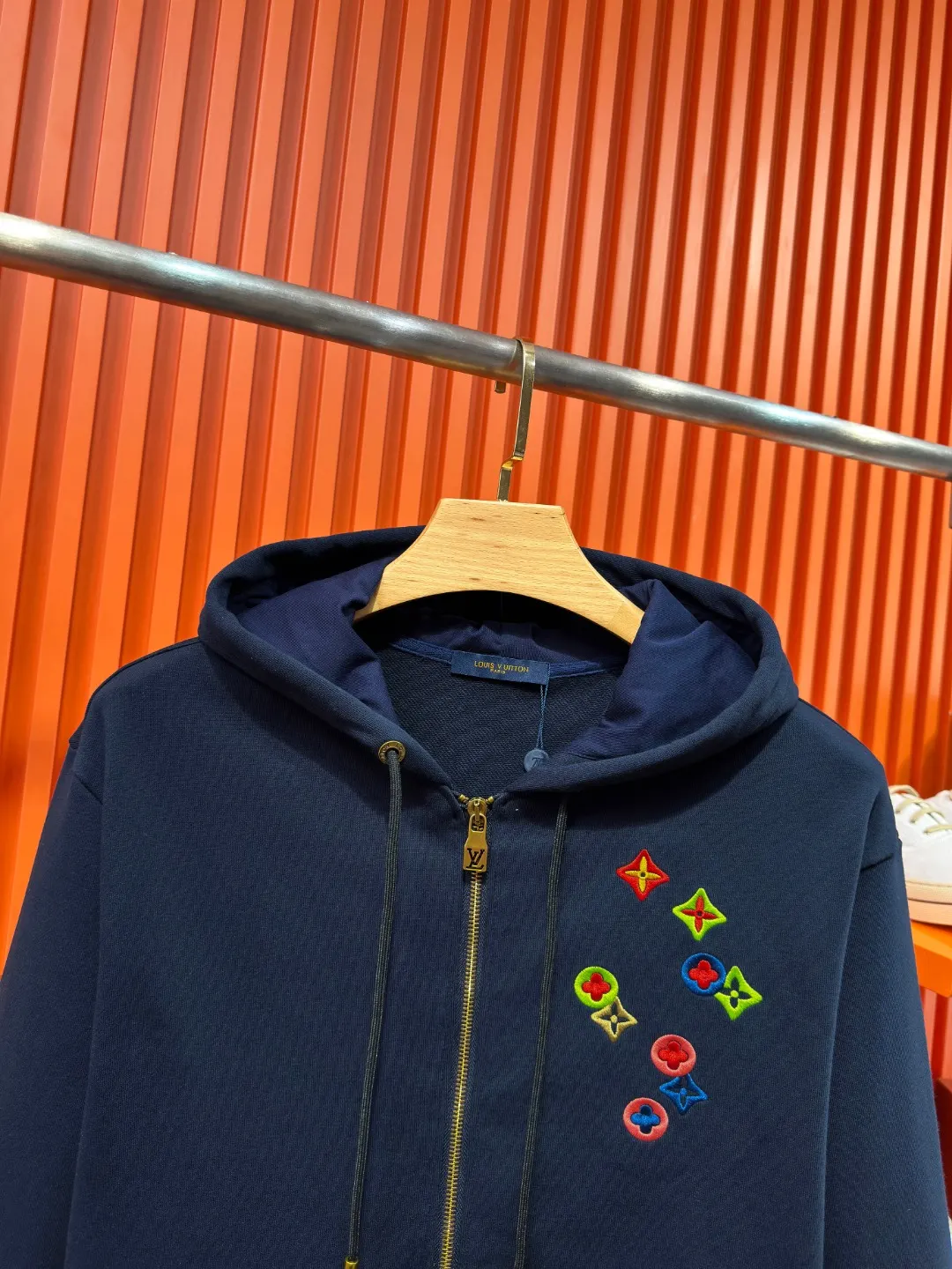 Embroidered Monogram Zip-Up Hoodie D24519723 — view 3