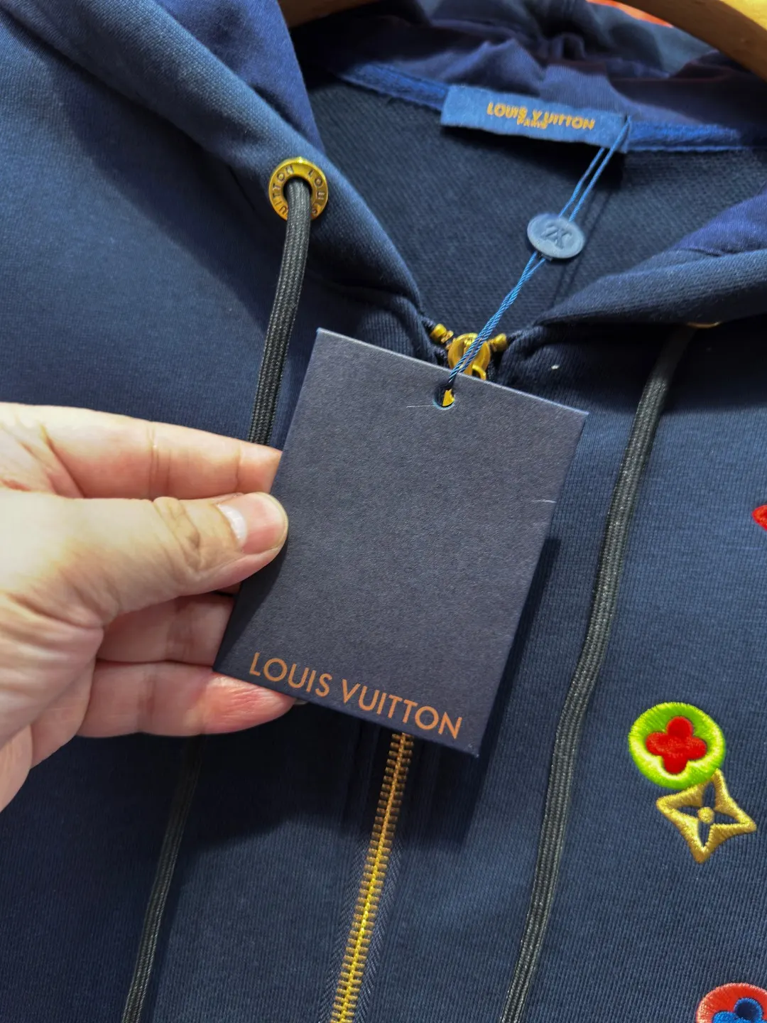 Embroidered Monogram Zip-Up Hoodie D24519723 — view 14