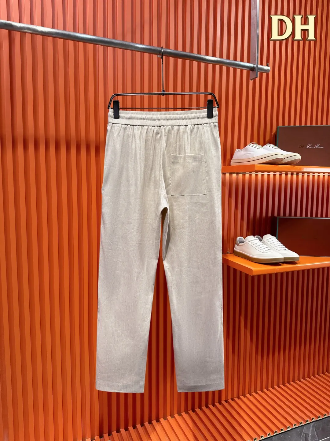 Embroidered Tencel-Linen Shirt and Trousers Set D41019719 — view 6