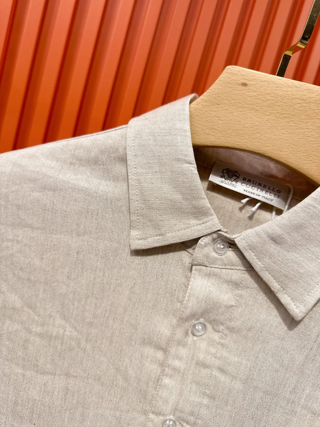 Embroidered Tencel-Linen Shirt and Trousers Set D41019719 — view 13