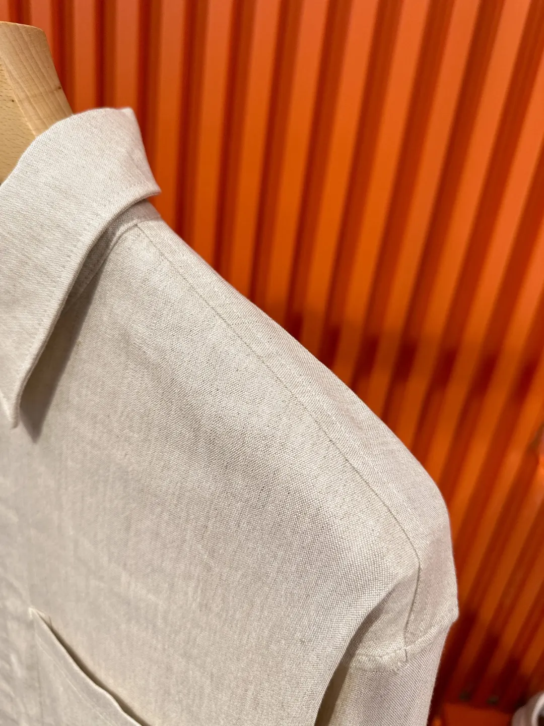 Embroidered Tencel-Linen Shirt and Trousers Set D41019719 — view 14