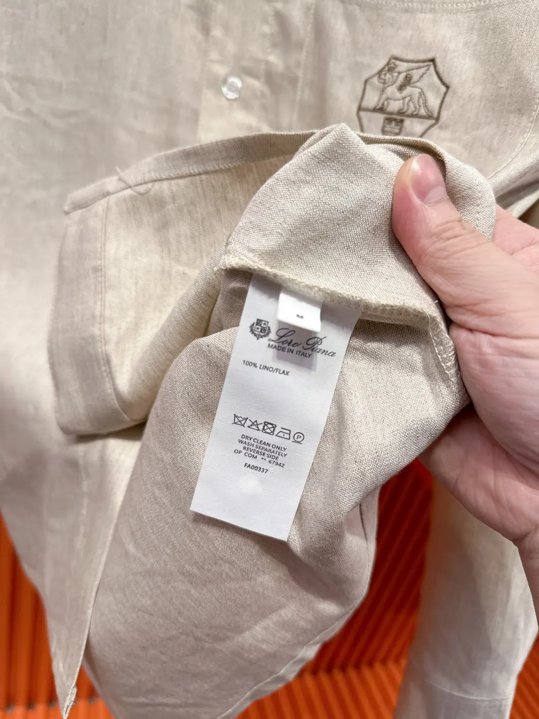 Embroidered Tencel-Linen Shirt and Trousers Set D41019719 — view 19