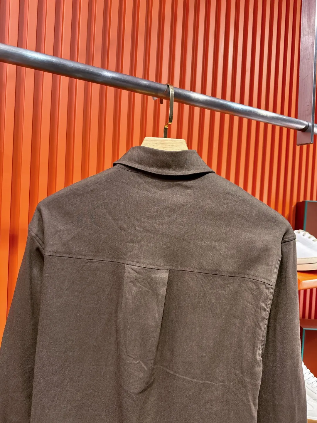 Embroidered Tencel-Linen Shirt and Trousers Set D41019720 — view 15