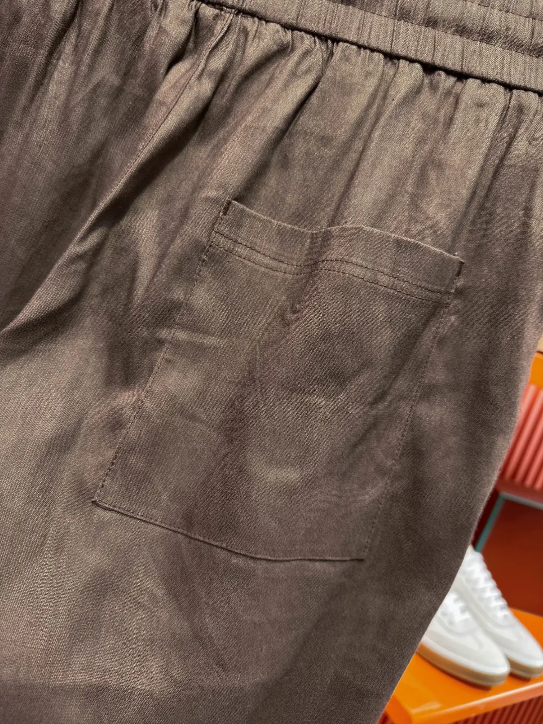 Embroidered Tencel-Linen Shirt and Trousers Set D41019720 — view 20