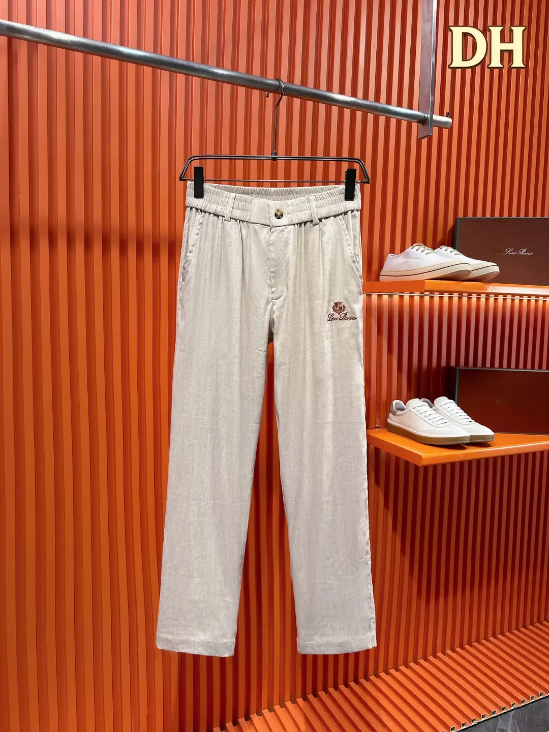 Linen and Tencel Blend Shirt and Trousers Set D41019717 — view 5