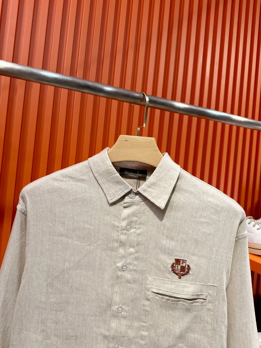 Linen and Tencel Blend Shirt and Trousers Set D41019717 — view 7