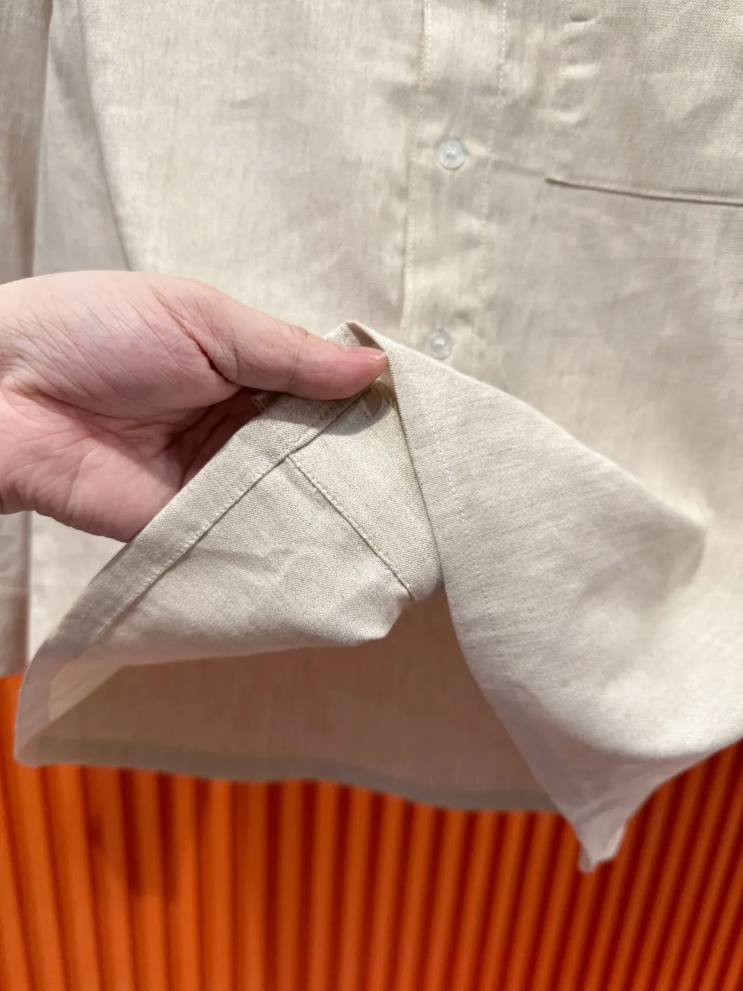 Linen and Tencel Blend Shirt and Trousers Set D41019717 — view 10