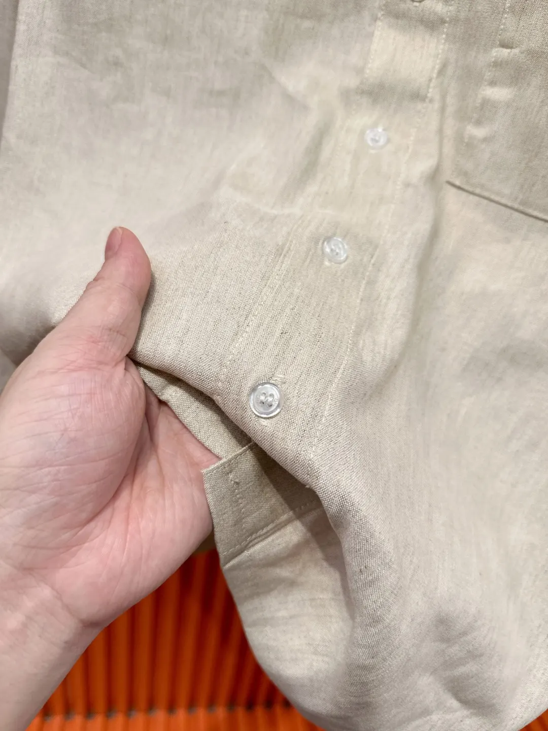 Linen and Tencel Blend Shirt and Trousers Set D41019717 — view 11