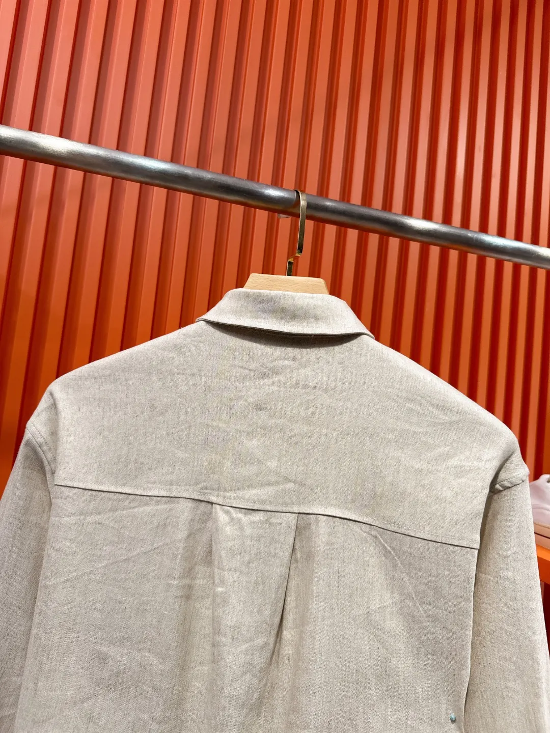 Linen and Tencel Blend Shirt and Trousers Set D41019717 — view 13