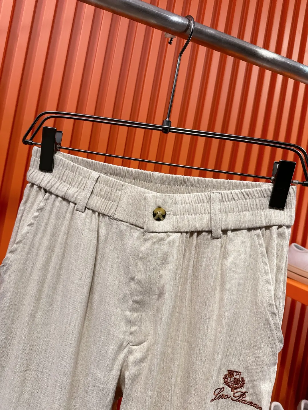 Linen and Tencel Blend Shirt and Trousers Set D41019717 — view 16