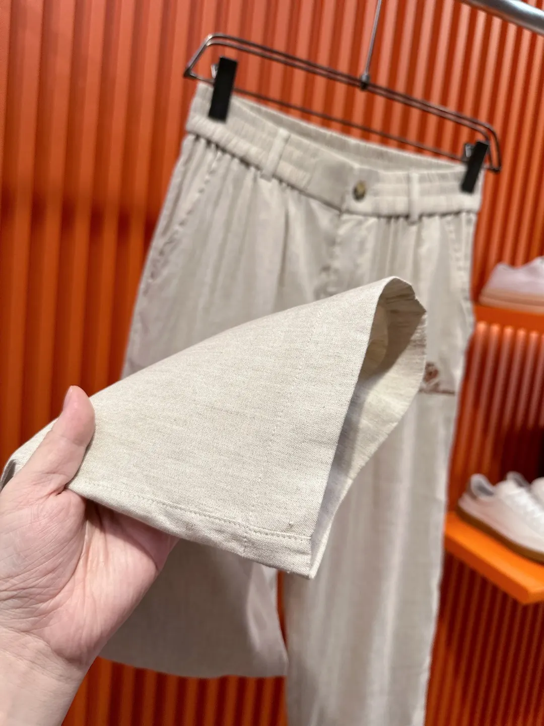 Linen and Tencel Blend Shirt and Trousers Set D41019717 — view 18