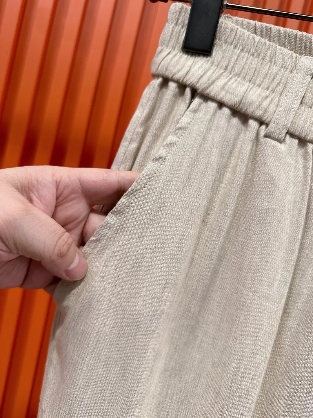 Linen and Tencel Blend Shirt and Trousers Set D41019717 — view 19