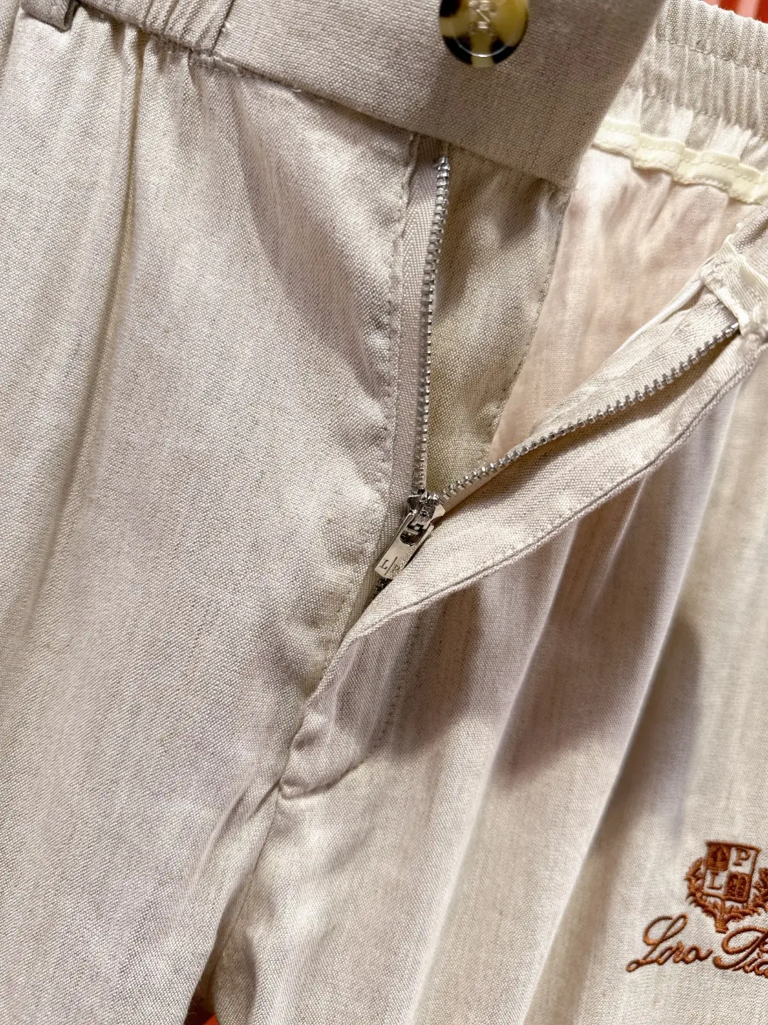 Linen and Tencel Blend Shirt and Trousers Set D41019717 — view 20