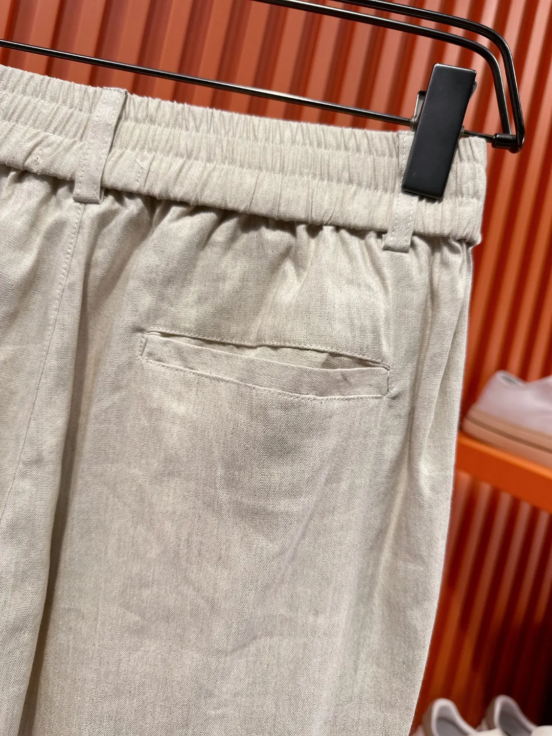 Linen and Tencel Blend Shirt and Trousers Set D41019717 — view 23