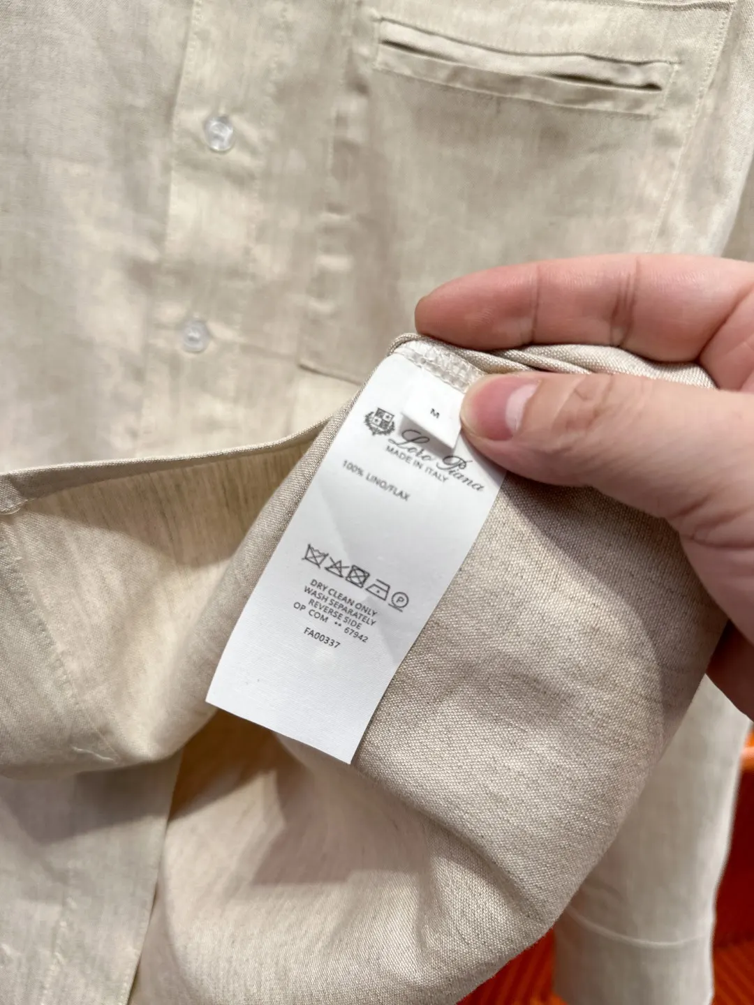 Linen and Tencel Blend Shirt and Trousers Set D41019717 — view 24