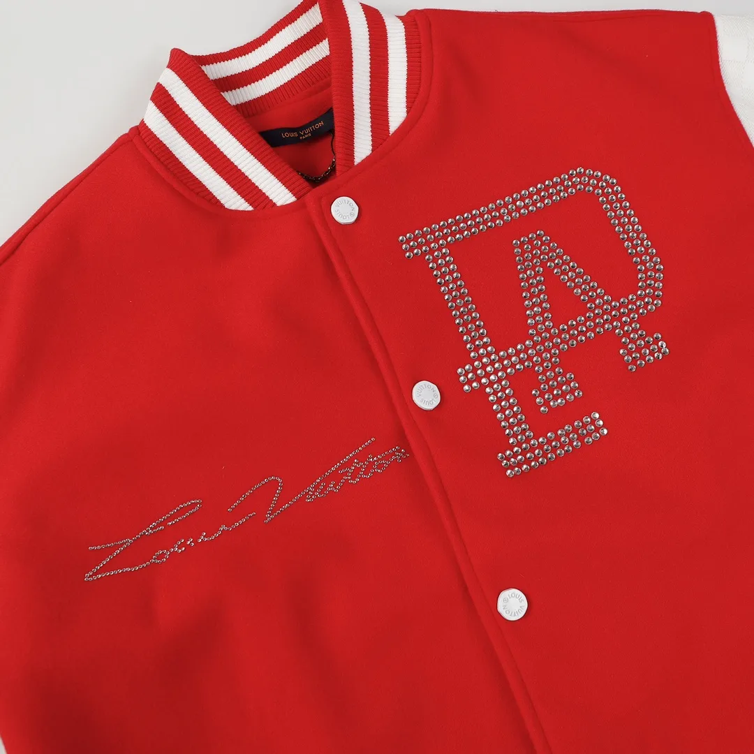 Embellished Damier Sleeve Varsity Jacket D27022173 — view 2