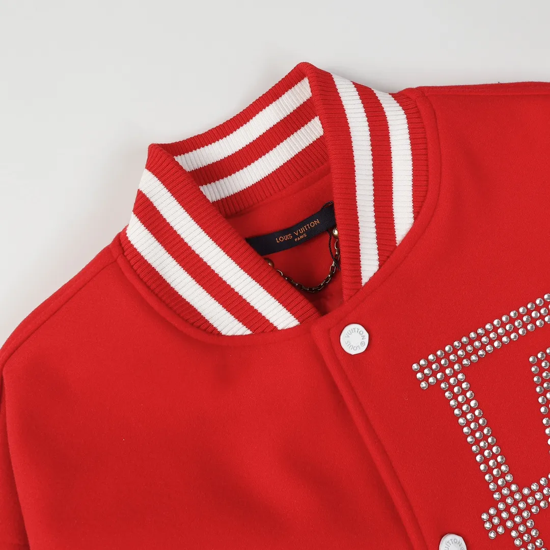 Embellished Damier Sleeve Varsity Jacket D27022173 — view 3